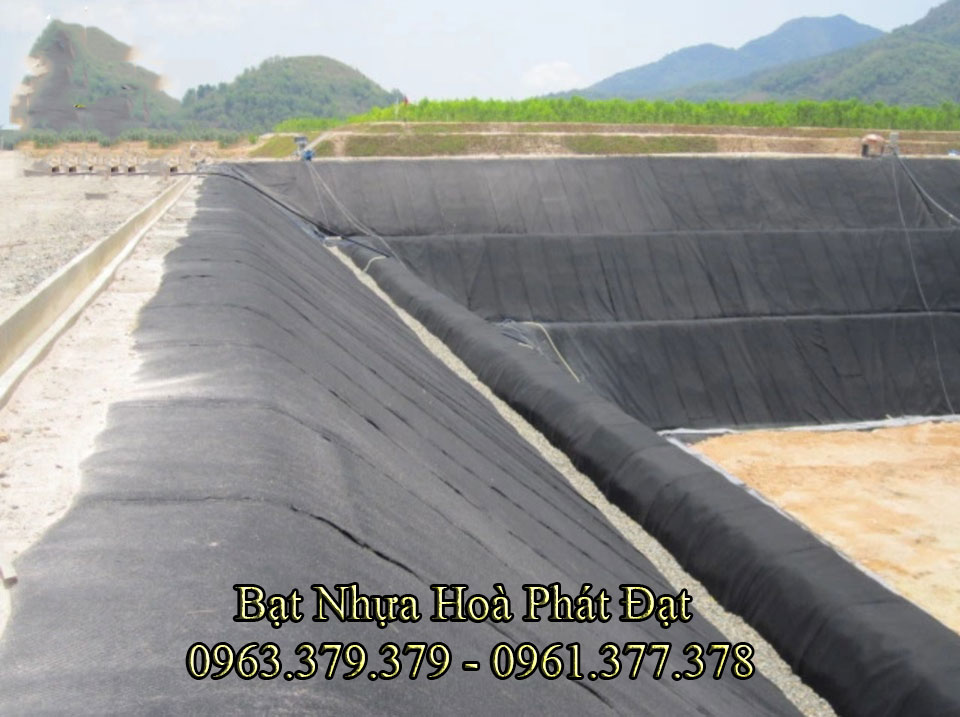 Bảng giá bạt chống thấm lót hồ chứa nước, bán màng (bạt) nhựa đen HDPE lót ao hồ nuôi cá tôm ở tại Phú Thọ