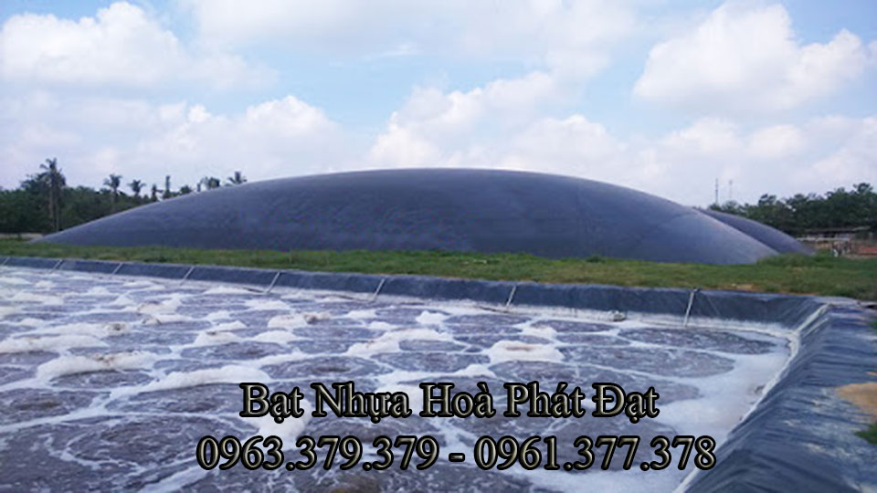 Bạt đen làm hố biogas