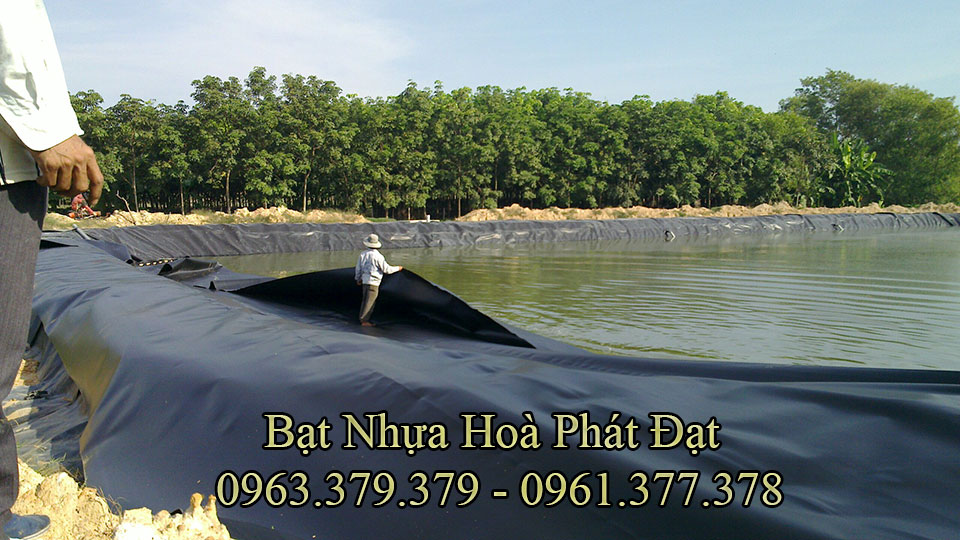 Bảng giá tấm bạt nhựa đen HDPE chống thấm lót hồ chứa nước, bán màng (bạt) lót phủ ao hồ nuôi cá tôm tại Cao Bằng