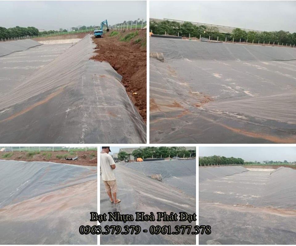 Bảng giá bạt chống thấm lót hồ chứa nước, bán màng (bạt) nhựa đen HDPE lót ao hồ nuôi cá tôm ở tại Tuy Hoà Phú Yên