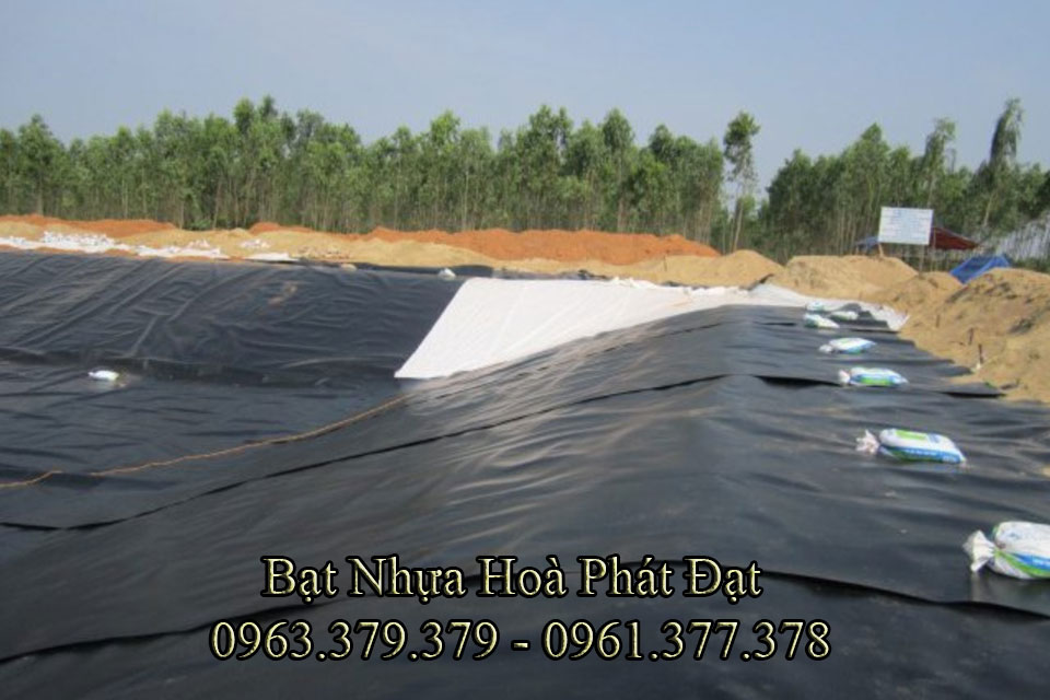 Bảng giá bạt chống thấm lót hồ chứa nước, bán màng (bạt) nhựa đen HDPE lót ao hồ nuôi cá tôm ở tại Vinh Nghệ An