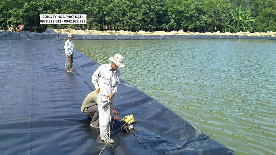 Bán bạt lót bồn chứa nước, phủ ao hồ nuôi cá tôm thủy sản